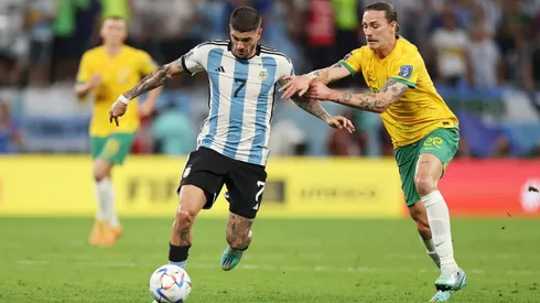 El mensaje de De Paul al hincha argentino tras el triunfo ante Australia: "Soñemos"