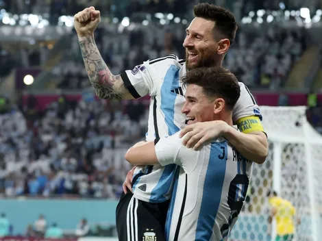 VIDEO | Como a Patronato pero en Qatar: el gol de Julián Álvarez ante Australia