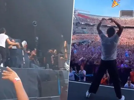 VIDEO | Harry Styles apareció de la nada en el escenario para festejar el triunfo de Argentina