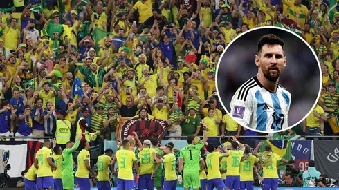 VIDEO | El fuerte canto de los hinchas de Brasil contra Messi en la previa de octavos: "Jodete"