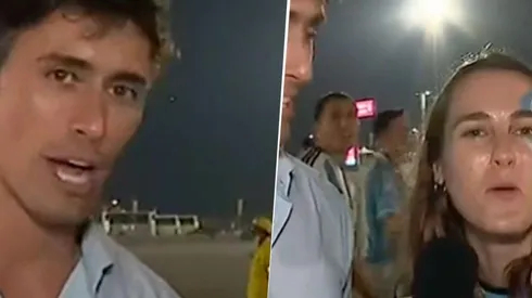 VIDEO | Una argentina se enamoró en vivo de un periodista chileno