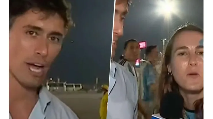 VIDEO | Una argentina se enamoró en vivo de un periodista chileno