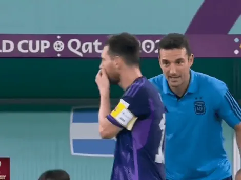 VIDEO | No se vio: ¿Qué le dijo Scaloni a Messi en el final del partido ante Polonia?