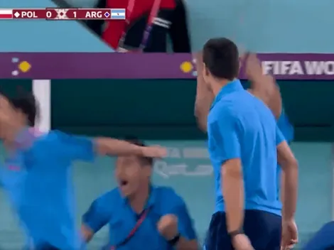 VIDEO | La divertida reacción de Scaloni tras el gol de MacAllister
