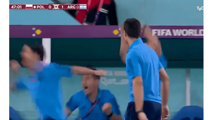 VIDEO | La divertida reacción de Scaloni tras el gol de MacAllister