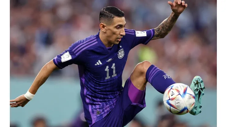 Ángel Di María, en duda para enfrentar a Australia.