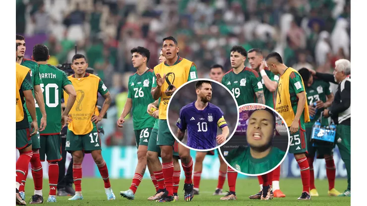 "Enano pechofrío": un tiktoker le echó la culpa a Messi por la eliminación de México del Mundial