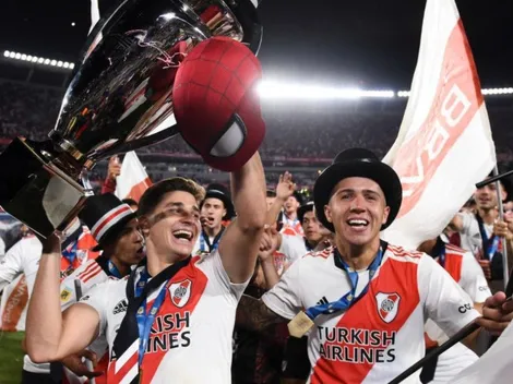 Lo habían hecho en River: Enzo Fernández y Julián Álvarez repitieron festejo en la Selección