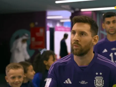 VIDEO | La increíble reacción de los nenes que saludaron a Messi antes del partido