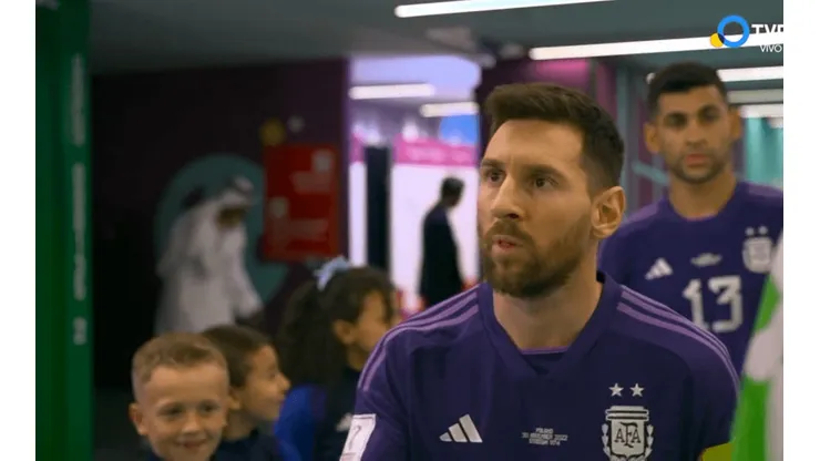 VIDEO | La increíble reacción de los nenes que saludaron a Messi antes del partido
