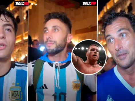 "Es un payaso": hinchas argentinos en Qatar defendieron a Messi del ataque virtual de Canelo