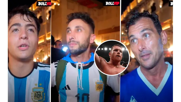 "Es un payaso": hinchas argentinos en Qatar defendieron a Messi del ataque virtual de Canelo