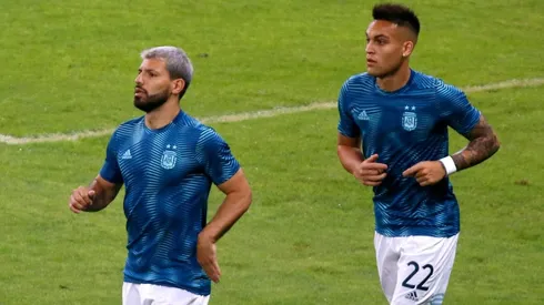 Así fue el reencuentro del Kun Agüero con Lautaro Martínez