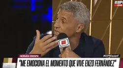 VIDEO | Crespo se quebró al aire al hablar de Enzo Fernández