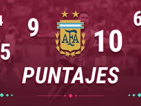 Los puntajes de Argentina: jugador x jugador vs. México