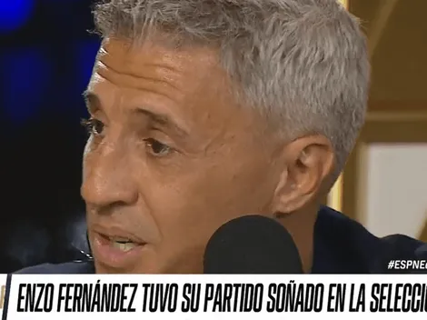 El padre de la criatura: Crespo se emocionó hablando de Enzo Fernández