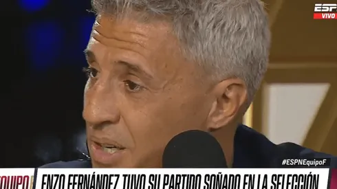 El padre de la criatura: Crespo se emocionó hablando de Enzo Fernández