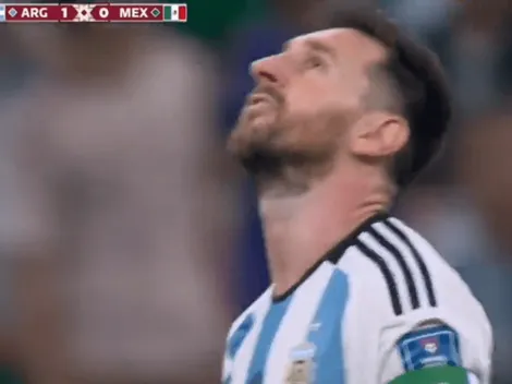 ¿Dijo "Gracias, Diego"? Todos hablan de la dedicatoria de Messi tras su gol
