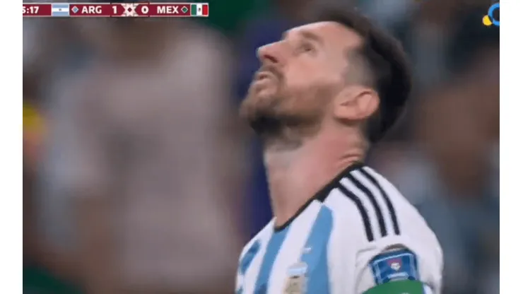 ¿Dijo "Gracias, Diego"? Todos hablan de la dedicatoria de Messi tras su gol