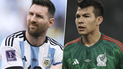 Argentina juega contra México en el Mundial de Qatar 2022.