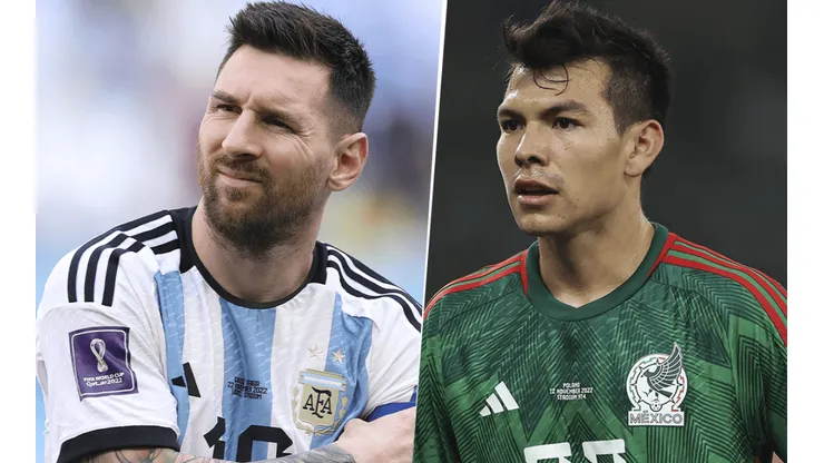 Argentina juega contra México en el Mundial de Qatar 2022.