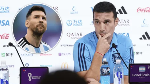 Scaloni habló de la situación de Messi.