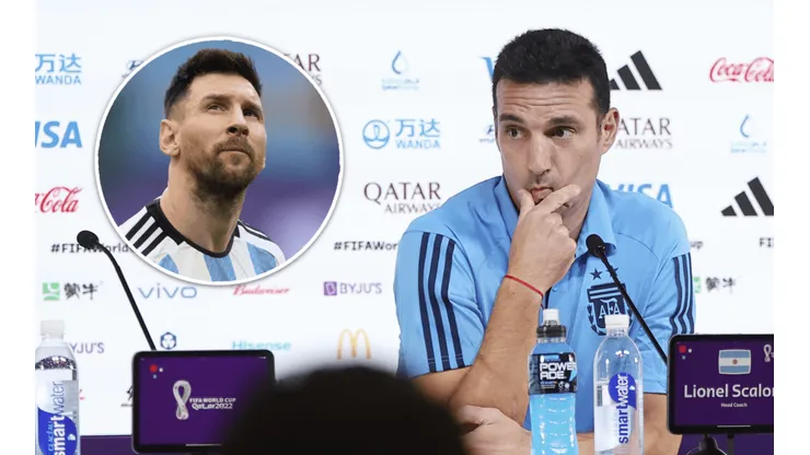 Scaloni habló de la situación de Messi.