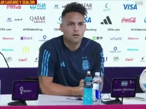 La incómoda pregunta que tuvo que responder Lautaro Martínez en conferencia: "La peor catástrofe"