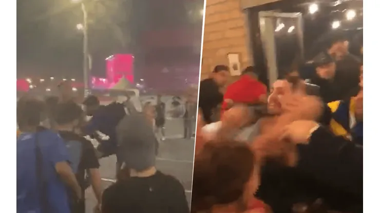 Feroz pelea entre argentinos y mexicanos.