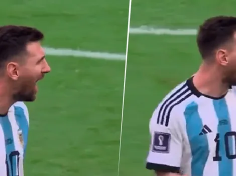VIDEO | No se vio: la arenga a puro grito de Messi en pleno partido ante Arabia