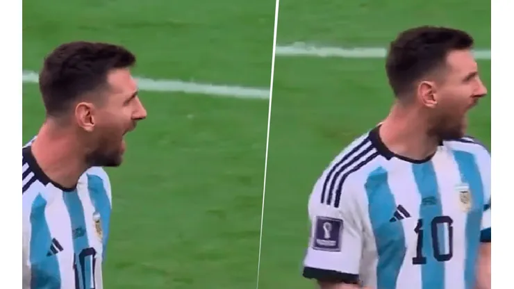 VIDEO | No se vio: la arenga a puro grito de Messi en pleno partido ante Arabia