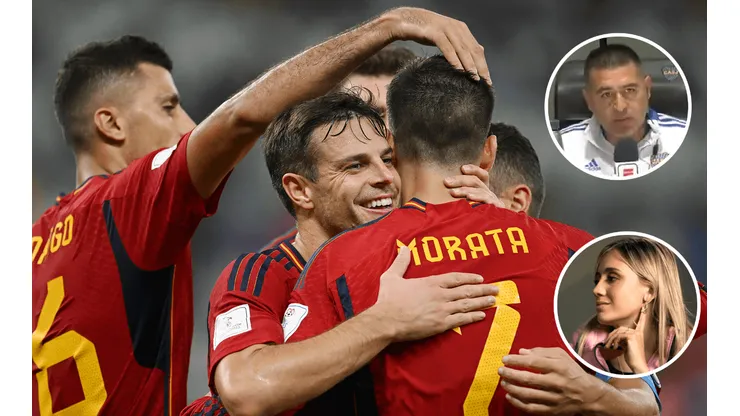 Es viral: el video de Riquelme y Morena Beltrán tras la histórica goleada de España en el Mundial
