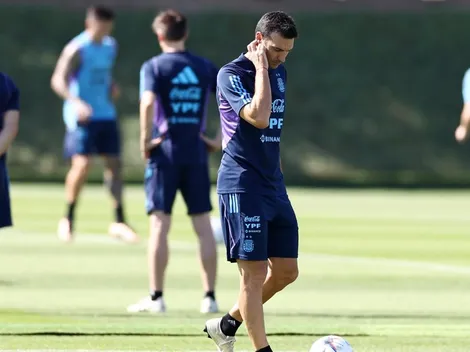 Habrá al menos dos cambios: fuerte decisión de Scaloni en la práctica del miércoles