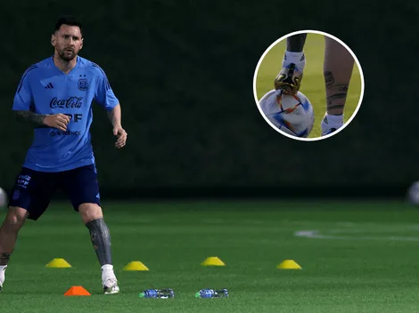 Fotos inéditas: así está el tobillo de Messi a horas del debut de Argentina en Qatar 2022