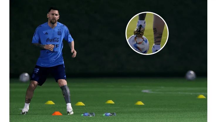 Fotos inéditas: así está el tobillo de Messi a horas del debut de Argentina en Qatar 2022