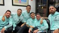 El buen clima grupal característico de la conducción Scaloni.