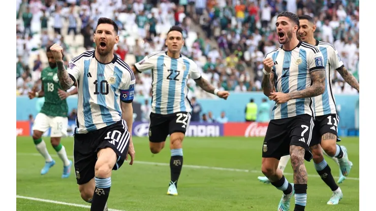 Lionel Messi hizo el gol de Argentina ante Arabia Saudita