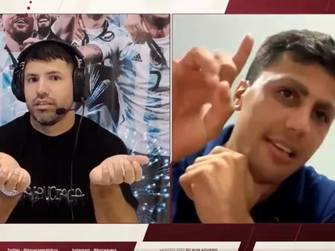 La desopilante charla que tuvieron el Kun Agüero y Rodri sobre Julián Álvarez: "Se lo dices de mi parte..."