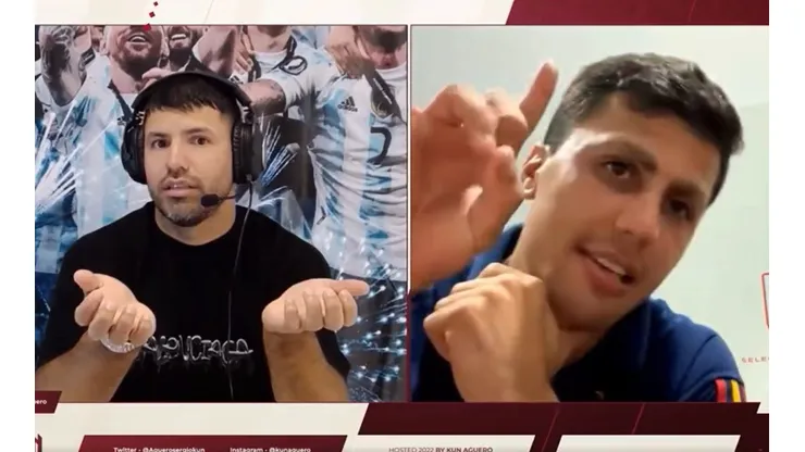 La desopilante charla que tuvieron el Kun Agüero y Rodri sobre Julián Álvarez: "Se lo dices de mi parte..."