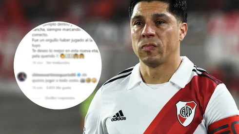 El divertido cruce entre Martínez Quarta y Enzo Pérez por un posteo en Instagram