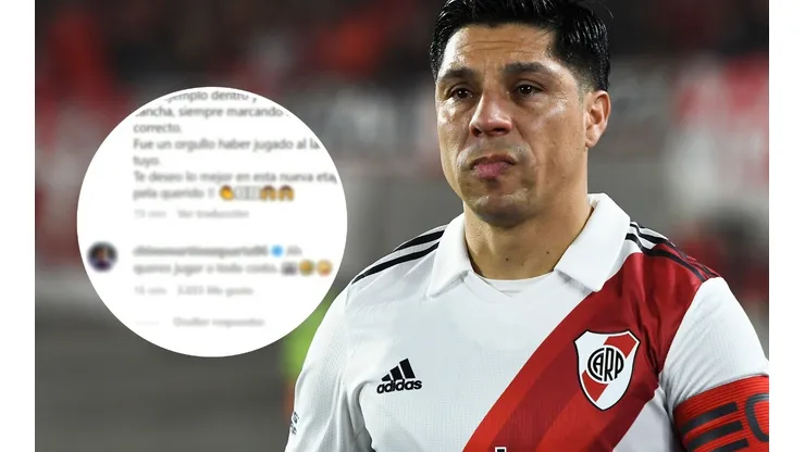 El divertido cruce entre Martínez Quarta y Enzo Pérez por un posteo en Instagram