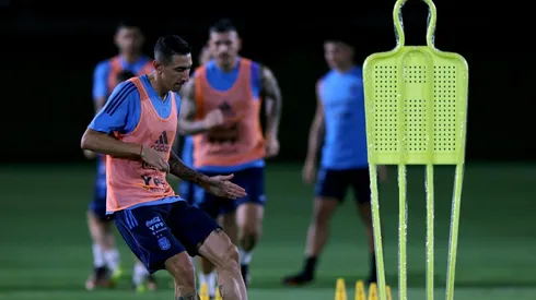 Dos jugadores que no formaron parte del entrenamiento.