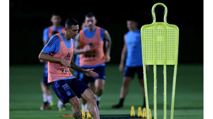 Dos jugadores que no formaron parte del entrenamiento.