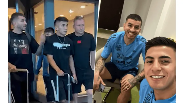 Correa y Almada ya están en Qatar.