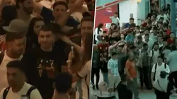 Locura en el aeropuerto por Correa y Almada.