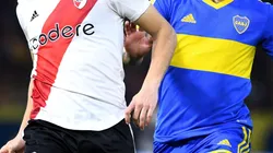 El encuentro entre un jugador de River y uno de Boca.