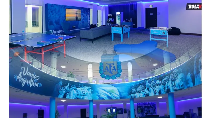 Así es la casa de la Selección Argentina en Qatar.