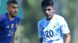 La foto de Ángel Correa y Thiago Almada.