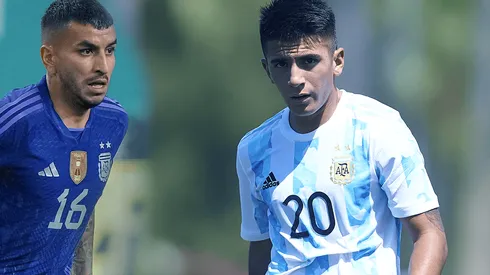 La foto de Ángel Correa y Thiago Almada.