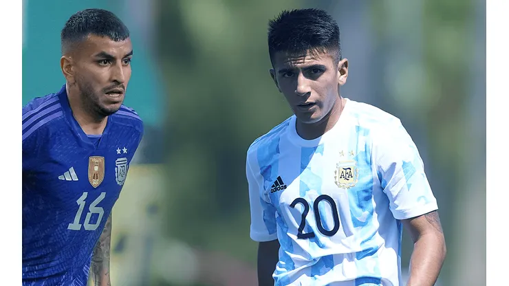 La foto de Ángel Correa y Thiago Almada.